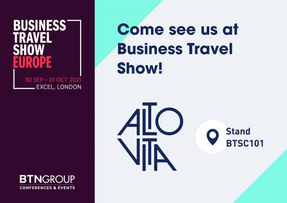 Meet AltoVita at the Business Travel Show by AltoVita